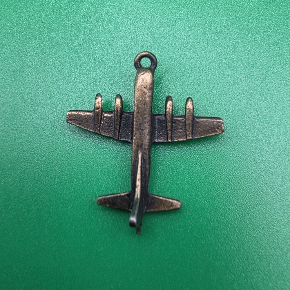 VTG Brass Airplane Pendant